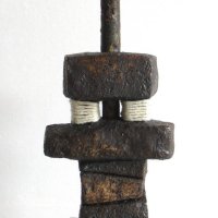 6. Watchtower. Ceramic string and metal. 42cm h